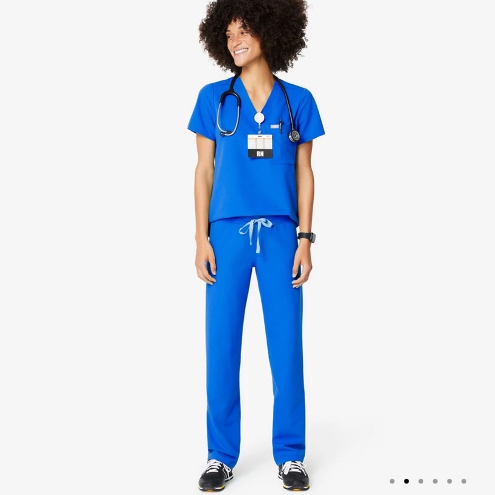 FIGS Royal Blue Scrub Set